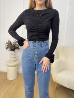 Bluzka-z-różyczkami - czarna - one-mouliu (2)