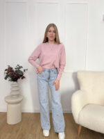 Jeansy-elastyczne-w-różowe-kwiatki-mouliu (6)