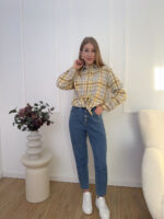 Koszula-flanelowa-bawełniana-cytrynowa-w-kratę - mouliu (3)